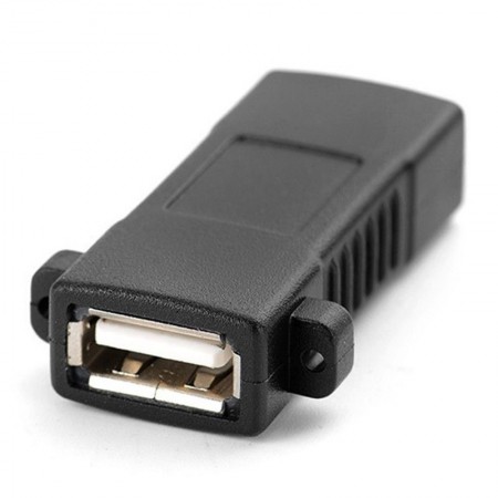 USB 2.0 Standard Female To Female Socket Panel Mount